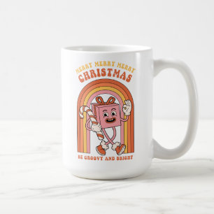 Merry Merry Merry Christmas - Be Groovy and Bright Coffee Mug