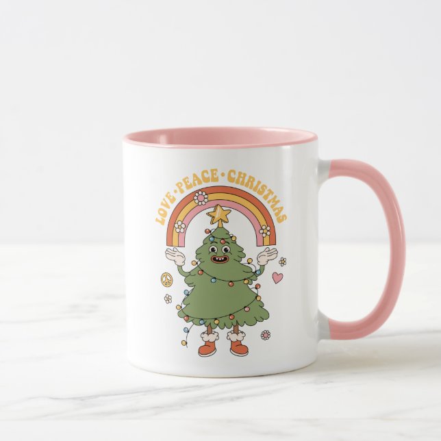 Merry Merry Merry Christmas - Be Groovy and Bright Mug (Right)
