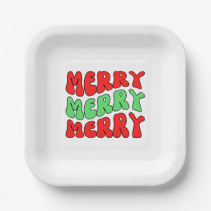 Merry Merry Merry    Paper Plate