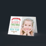 Merry Message Holiday Photo Cards - White<br><div class="desc">Design © Berry Berry Sweet.  Visit our design showroom at WWW.BERRYBERRYSWEET.COM</div>