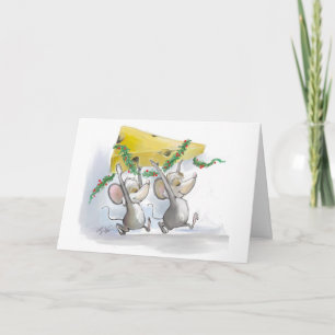 Merry Mice Mic & Mac Holiday Card