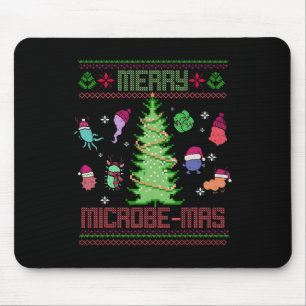 Merry Microbe-mas Microbiology Scientists Christma Mouse Pad