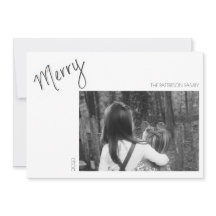 Merry Minimalist - Handwritten Holiday Card