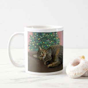Merry Mischief - Christmas Kitty Two-Tone Mug