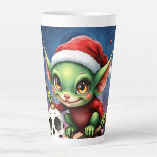 Merry Mischief – The Little Christmas Elf. Latte Mug