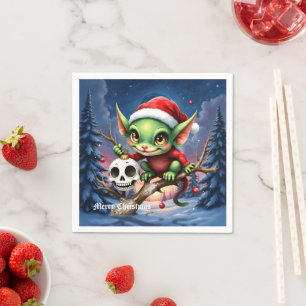 Merry Mischief – The Little Christmas Elf. Napkin