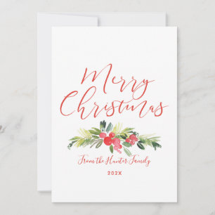 Merry Mistletoe   Watercolor Card