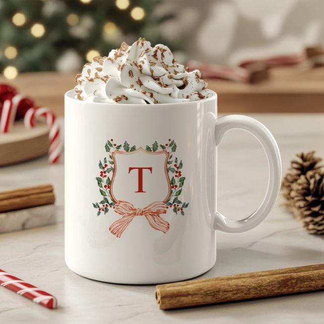 MERRY MONOGRAM COFFEE MUG (Creator Uploaded)