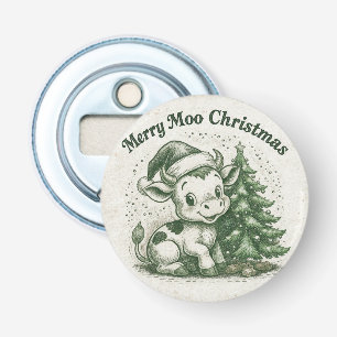 Merry Moo Christmas Bottle Opener