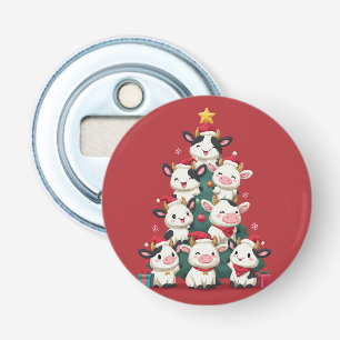 Merry Moo Christmas Bottle Opener