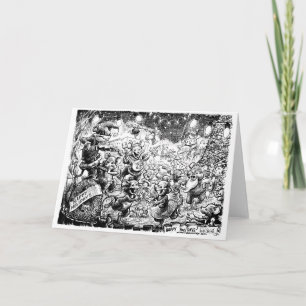 Merry Mouse Christmas Holiday Card