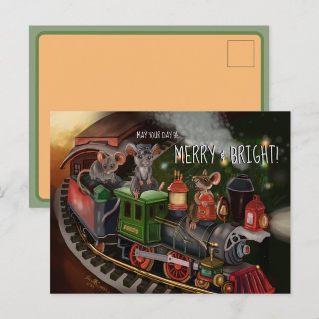 Merry Mouse Holiday Train   (Front/Back)