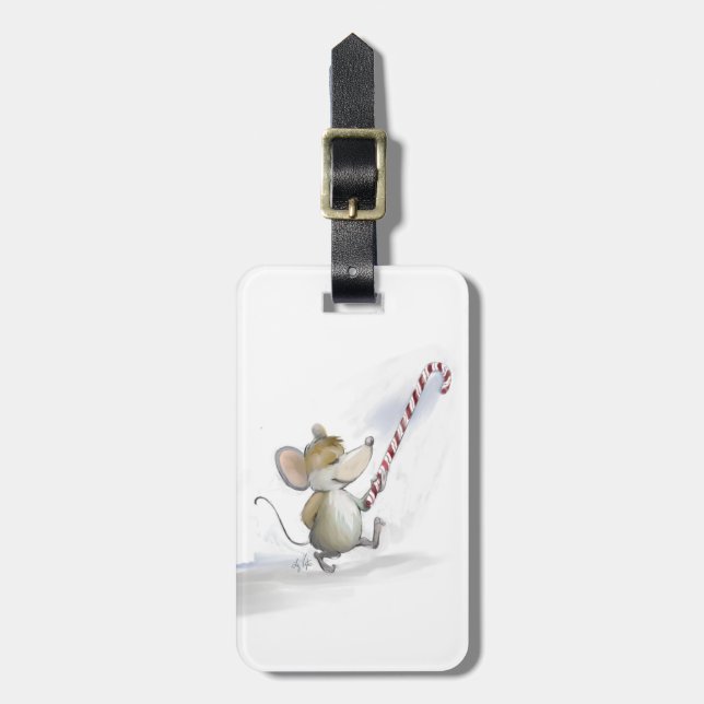 Merry Mouse Moe Luggage Tag (Front Vertical)