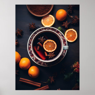 Merry & Mulled Cosy Holiday Drink Poster