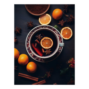 Merry & Mulled Cosy Holiday Drink Poster