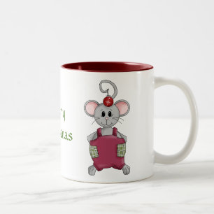 Merry Night Before Christmas Mouse Two-Tone Coffee Two-Tone Coffee Mug