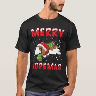 Merry Nopemas Basset Hound Nope Lazy Pyjamas Chris T-Shirt