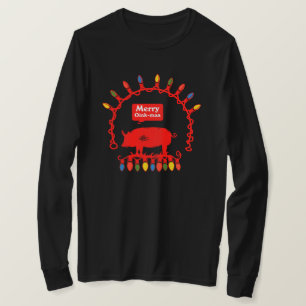 Merry Oink-Mas Rope Lights  T-Shirt