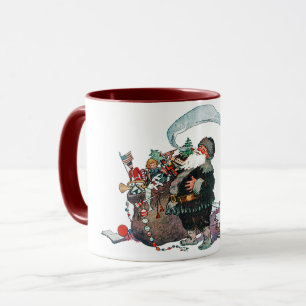 Merry Old Christmas Elf, Jessie Willcox Smith Mug