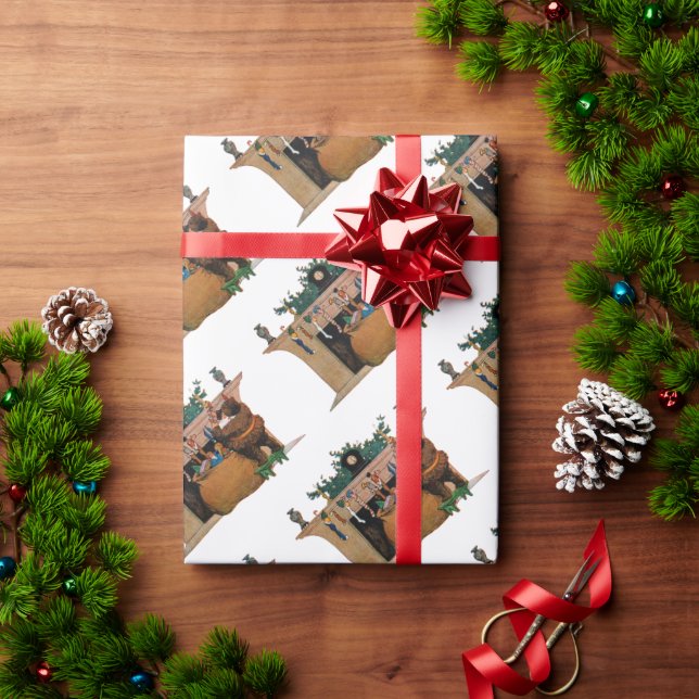 Merry Old Christmas Elf, Jessie Willcox Smith Wrapping Paper (Holiday Gift)