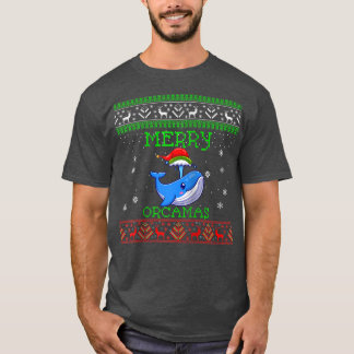 Merry orcamas Ugly Christmas Sweater orca orcaman 