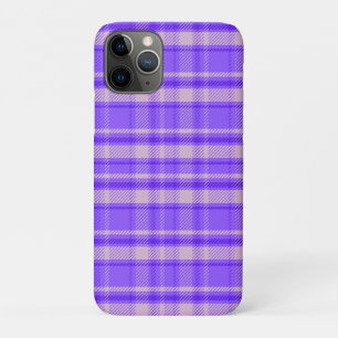 Merry Peri Plaid, Purple Tartan iPhone 11 Pro Case