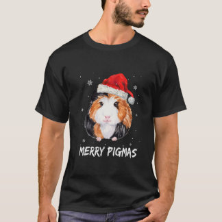 Merry Pigmas Christmas Funny Guinea Pig Lover Gift T-Shirt