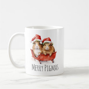 Merry Pigmas Christmas Guinea Pig Coffee Mug