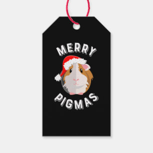 Merry Pigmas Cute and Funny Guinea Pig Christmas Gift Tags