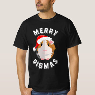 Merry Pigmas Cute and Funny Guinea Pig Christmas T-Shirt