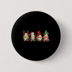 Merry Pigmas Funny Santa Guinea Pig Squad Christma 6 Cm Round Badge