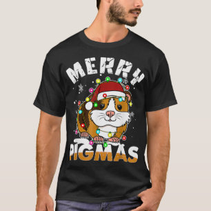 Merry Pigmas Funny Xmas Christmas Guinea Pig Lover T-Shirt