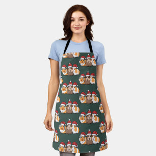 Merry Pigmas Guinea Pig Christmas Animal Lover  Apron