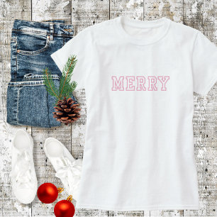 Merry Pink Christmas T-Shirt