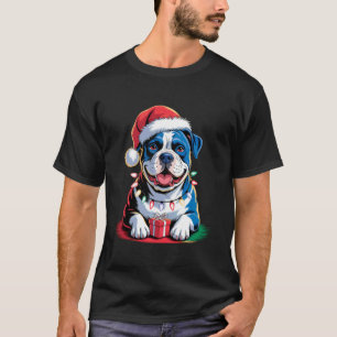 Merry Pitmas Funny Pitbull Dog Christmas T-Shirt