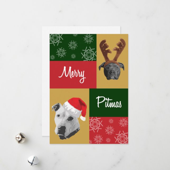 Merry Pitmas Holiday Card (Front/Back In Situ)