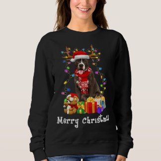 Merry Pitmas Pit Bull Lover Christmas Sweatshirt