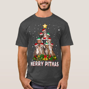 Merry Pitmas Pitbull Dog Ugly Christmas Sweater Tr