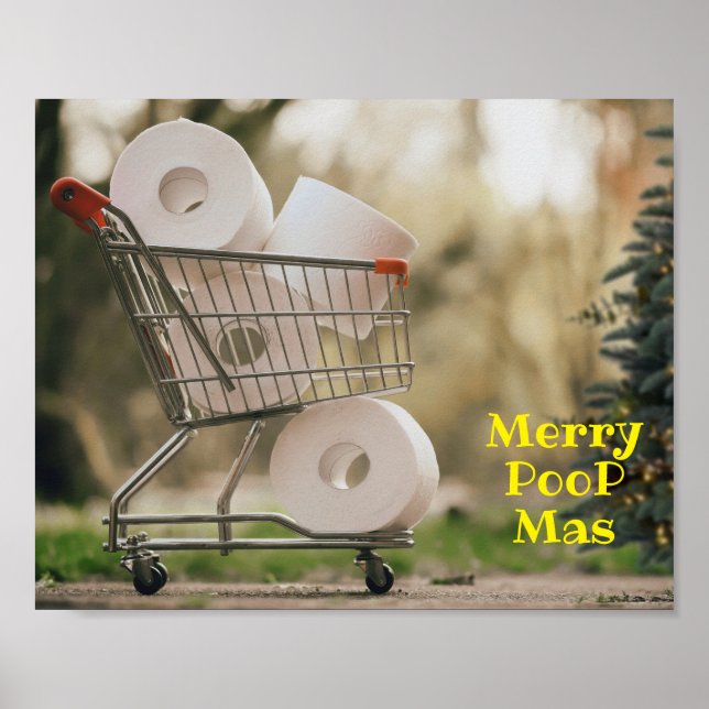 Merry PooP Mas 2020 Covid Christmas Greetings Poster (Front)