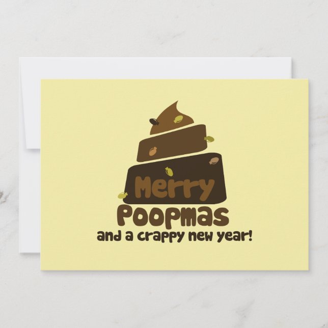 Merry Poopmas Invitation (Front)