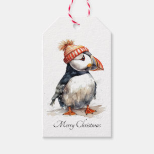 Merry Puffin, custom Gift Tags