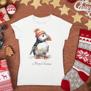 Merry Puffin, custom T-Shirt