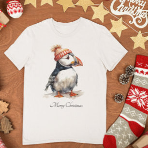 Merry Puffin, custom T-Shirt