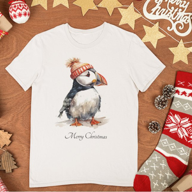 Merry Puffin, custom T-Shirt (Creator Uploaded)