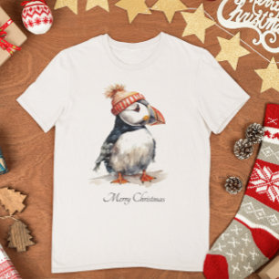 Merry Puffin, custom T-Shirt
