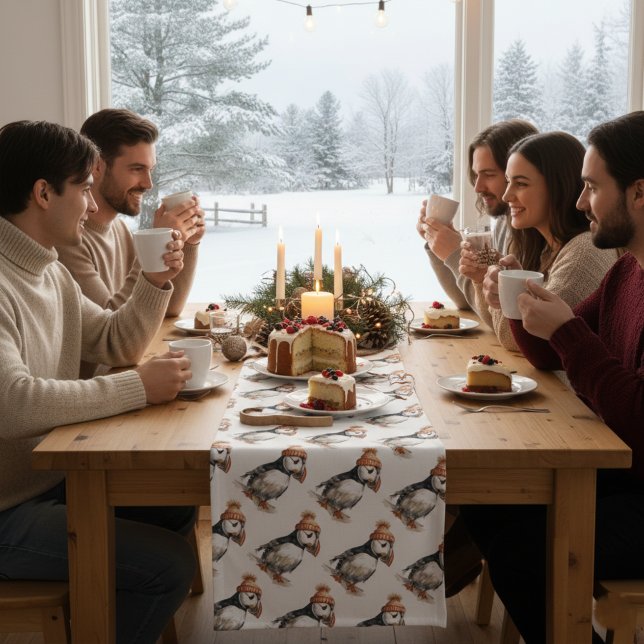 Merry Puffin Short Table Runner (Creator Uploaded)