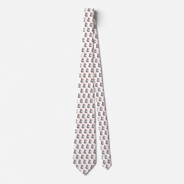 Merry Puffin Tie (Front)