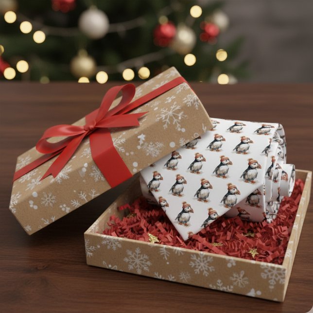 Merry Puffin Tie (Creator Uploaded)