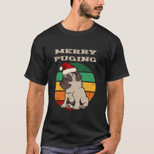Merry Pugging Christmas Funny Santa Pug Christmas T-Shirt