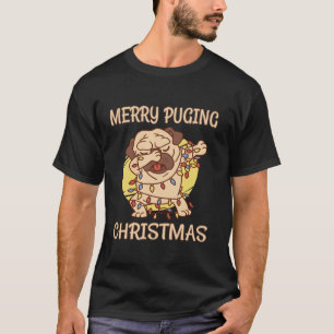 Merry Pugging Christmas Pug Santa Pug Xmas Pugmas T-Shirt